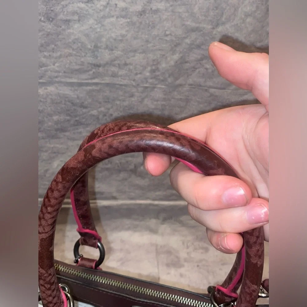 Coach Burgundy Crossbody Bag - Picture 6 of 11